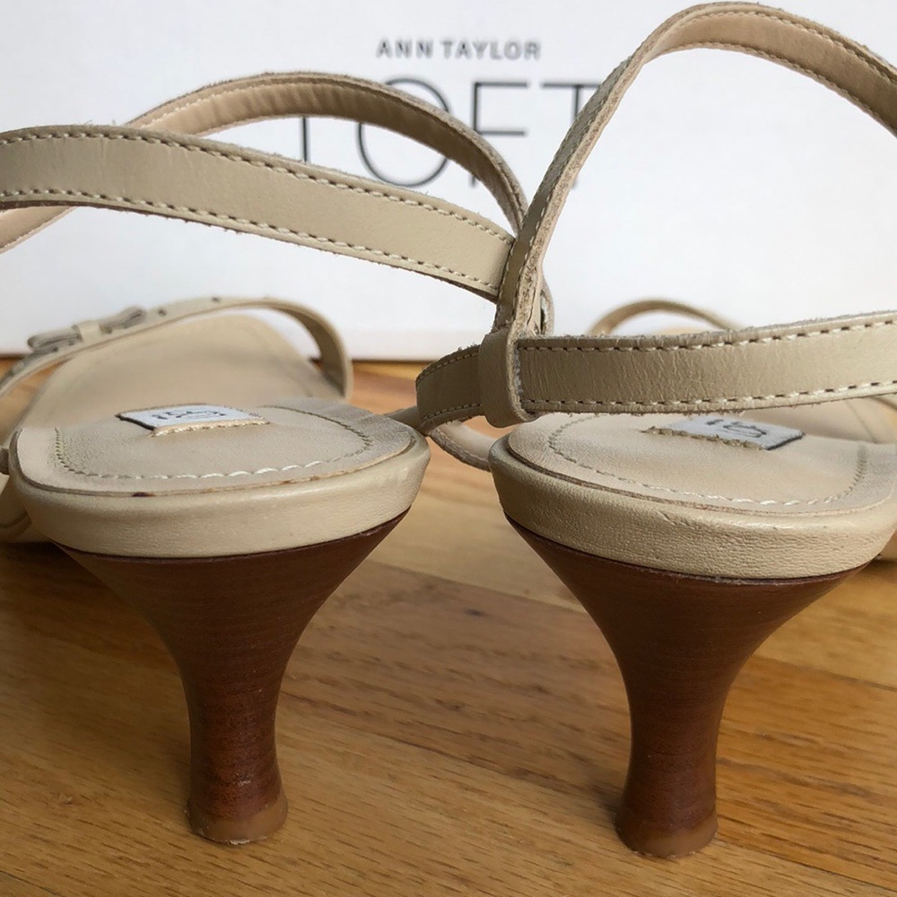 Ann Taylor Loft Leather Strappy Sandals - Picture 4 of 8